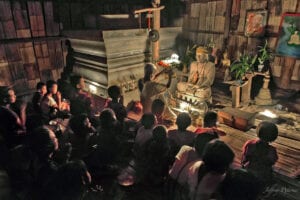 nam bor noi karen village community praying